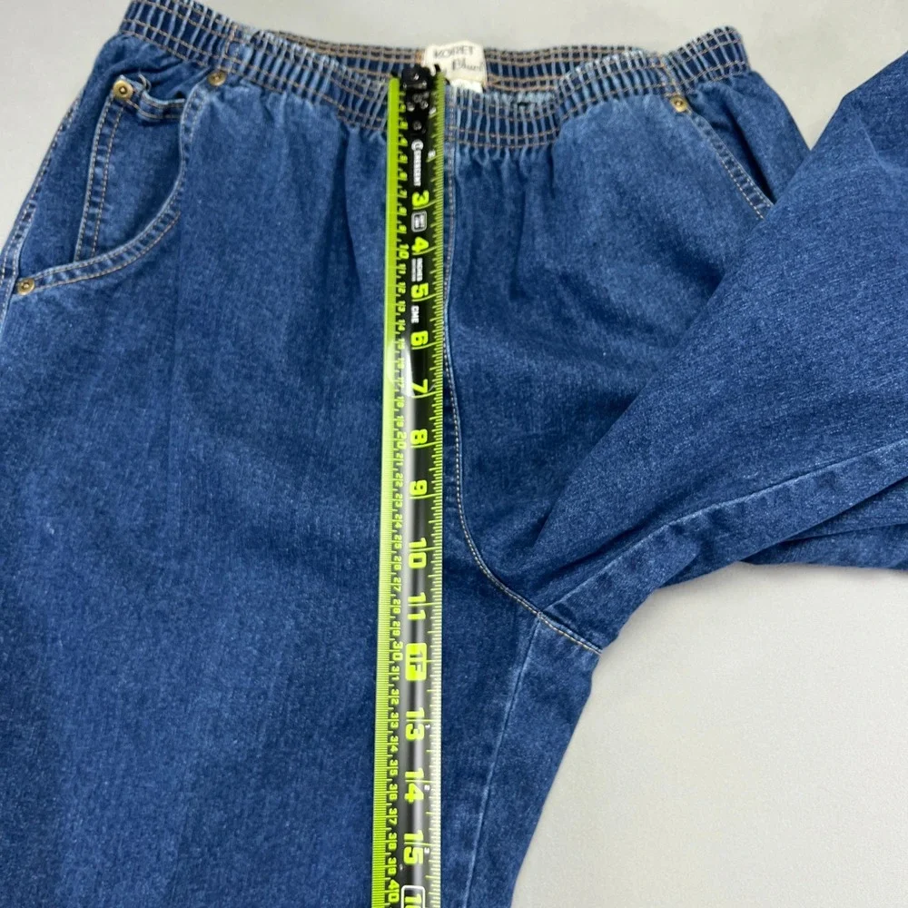 City Blues By Koret Straight Jeans Women 10 Denim Cotton Elastic Waist High Rise